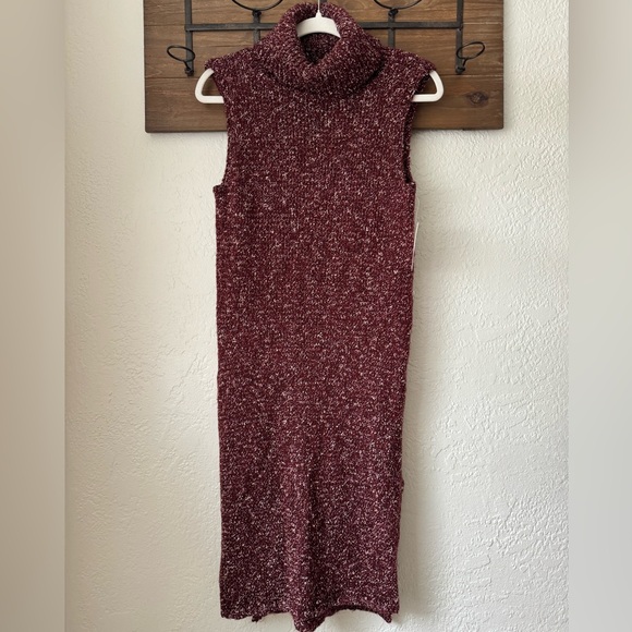 Anthropologie - Sleeveless Cowlneck Sweater Dress - Picture 4 of 15
